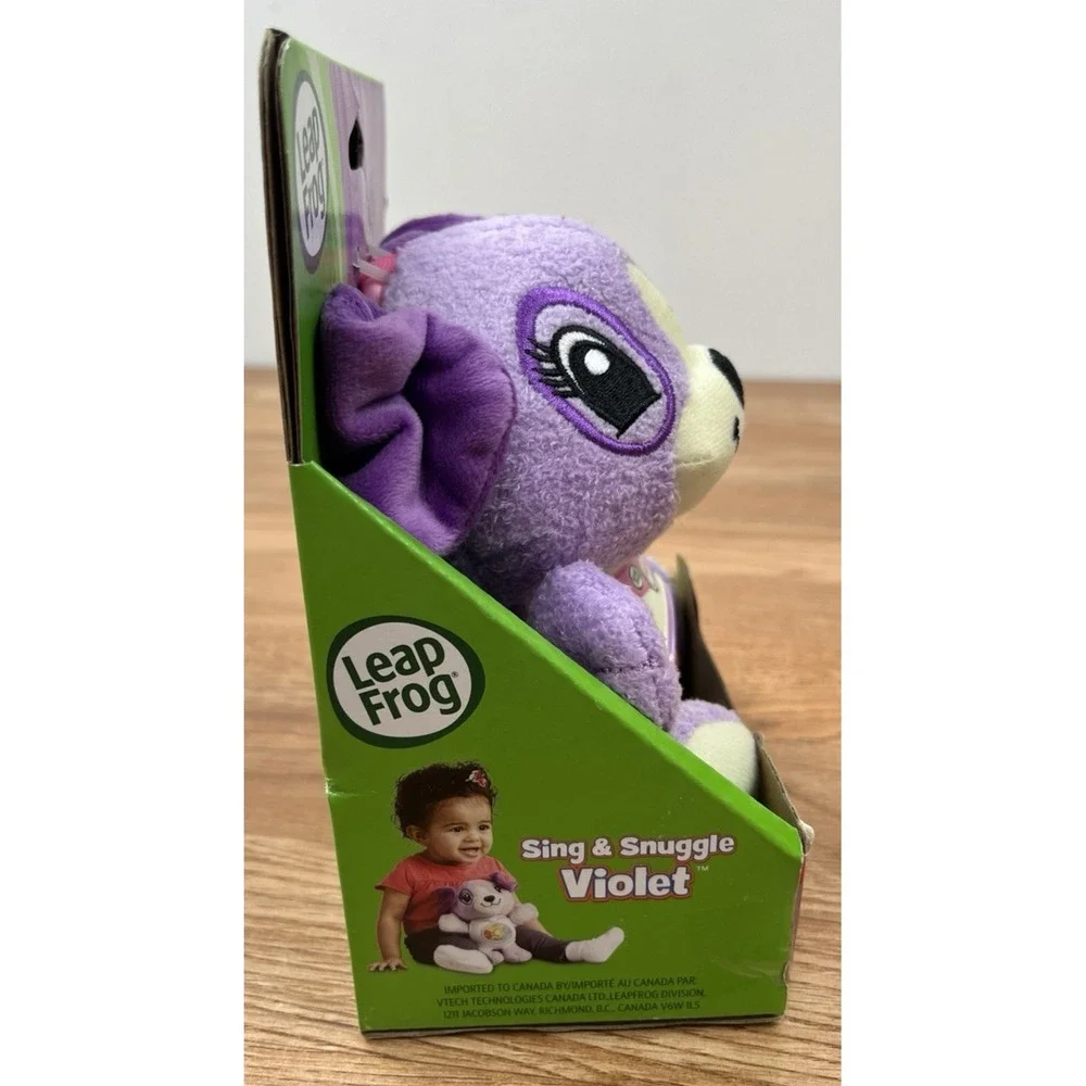Leap Frog Sing & Snuggle Violet Interactive Plush Purple Puppy Learning Toy NEW